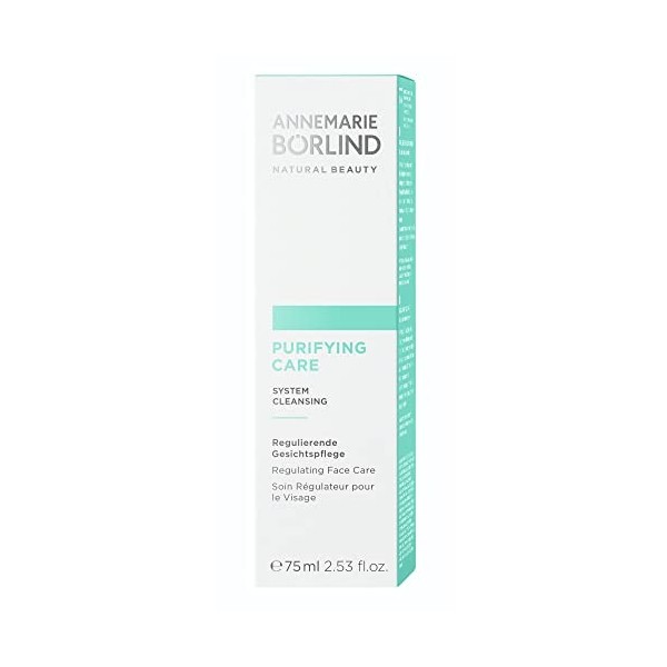 Une crème PURIFICATION DE SOINS DU VISAGE 75 ML