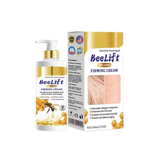 Biancat Luxeradiance Bee Lift Cream Crème Lift Cream | Crème au venin dabeille | Crème lift au venin dabeille | Crème pour 