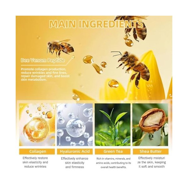 Biancat Luxeradiance Bee Lift Cream Crème Lift Cream | Crème au venin dabeille | Crème lift au venin dabeille | Crème pour 