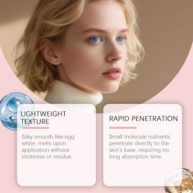 Sérum facial au collagène au rétinol, sérum anti-âge, anti-rides, essence hydratante instantanée, hydratation profonde, assou...