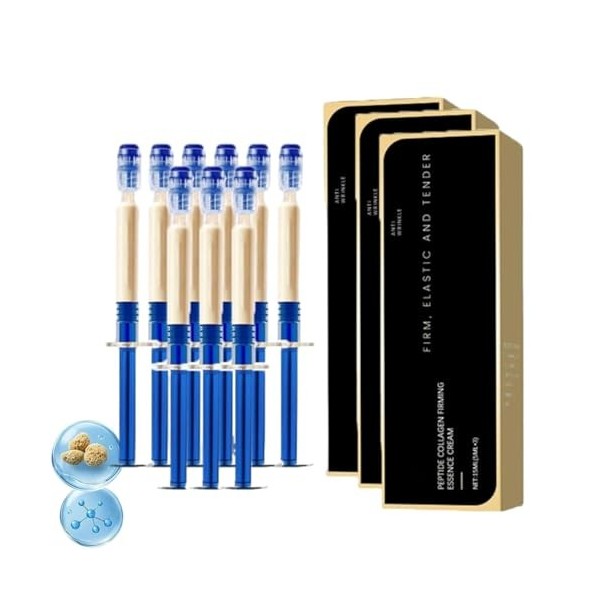 Essence anti-rides aux peptides, lotion au collagène micromoléculaire, crème élastique au collagène polypeptidique, hydratant...