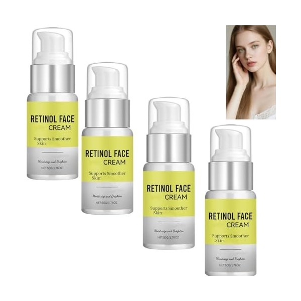 Retinol Face Cream with Collagen & Niacinamide – Hydrating Gentle Facial Moisturizer for Dry And supple Skin & Uneven Tone, F...