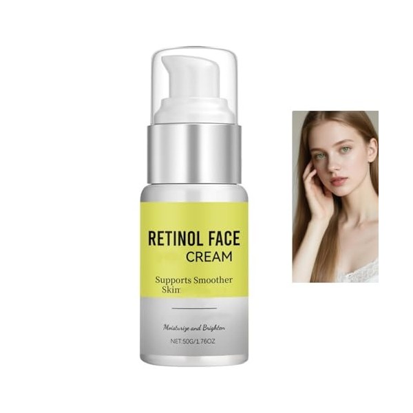 Retinol Face Cream with Collagen & Niacinamide – Hydrating Gentle Facial Moisturizer for Dry And supple Skin & Uneven Tone, F...
