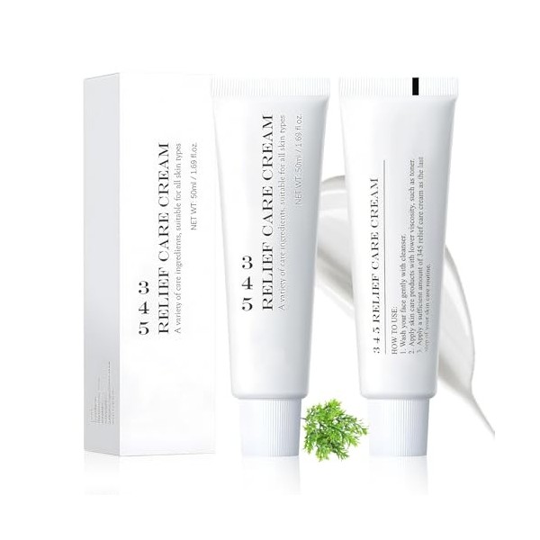 2 Pièces 345 Relief Cream, 345 Intensive Repair Cream, 345 Crème de Réparation, Hydratant Crème Pommade, Hydratant apaisant p