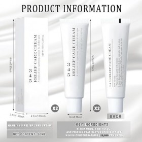 2 Pièces 345 Relief Cream, 345 Intensive Repair Cream, 345 Crème de Réparation, Hydratant Crème Pommade, Hydratant apaisant p