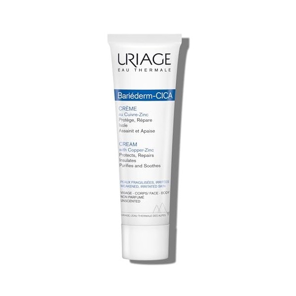 Uriage Bariederm-Cica Crème Réparatrice Multi-Usages - Petites Coupures, Brûlures, Cicatrices - Cuivre-Zinc, D-Panthenol - St...