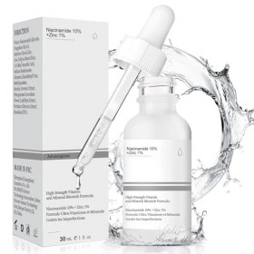 Serum Niacinamide, Niacinamide 10% + Zinc 1%, Niacinamide Serum, serum Anti Imperfection, Sérum Lissant pour les Peaux à Impe