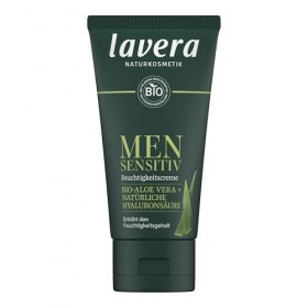 lavera Crème hydratante pour homme sensible - Pour peaux sensibles - Douce et rafraîchissante - Aide à soulager les démangeai