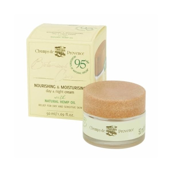 Botanical Care Crème hydratante nourrissante jour et nuit avec 95 % dingrédients naturels