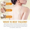 Beef Tallow Skincare - Rindertalg Bio Creme, Rindertalgbalsam zur Hautpflege,Tallow and Honey Balm for Cracked, Rindertalg Bi