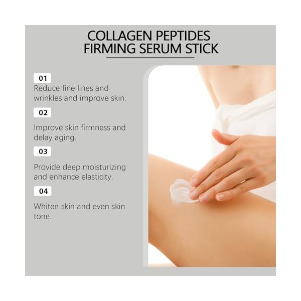Stick Raffermissant Aux Peptides De Collagène – 2 Pièces, Enrichi En Rétinol Et Antioxydants Pour Resserrer Et Raffermir Visi