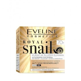 Eveline Cosmetics Crème Concentrée Régénératrice Active 70+ Royal Sna - Lissage des Rides, Amélioration de la Densité et du T