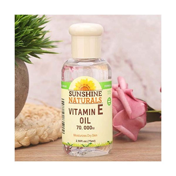 75ml de plantes essentielles dhuile essentielle de vitamine E matin et soir, soins de la peau du visage blanchissant, anti-f