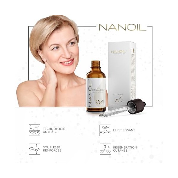 NOVA ENGEL Face Serum Collagene 50 Ml Crème Jour et Nuit