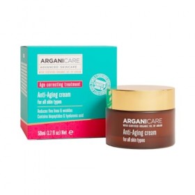 Arganicare | Crème Anti-Âge Visage | Huile d’Argan Bio & Vitamine E | Rides & Fermeté | Hydratation Intense | Tous Types de P