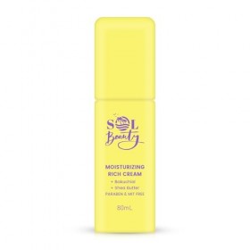 Sol Beauty Crème hydratante riche pour le visage - 80 ml - Crème pour le visage lisse et légère - Crème hydratante quotidienn
