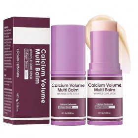 Baume multi-volume de calcium, bâton hydratant au collagène coréen, anti-âge, hydratant, convient pour les yeux, le visage, l