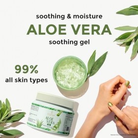Belitaas Pure Aloe Vera Gel For Face & Hair | Hydrating, Moisturizing, Soothing Skin | Multipurpose Gel - 100 ml