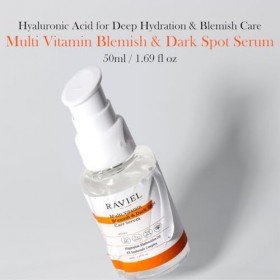 RAVIEL Sérum éclaircissant multi-vitamines pour les taches brunes et les imperfections du visage pour tous les types de peau,...