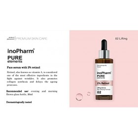 inoPharm Pure Elements Lifting Sérum facial 2 % rétinol 30 ml