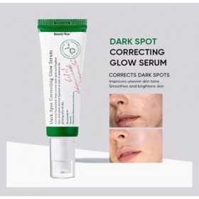 Sérum Hydratant Éclaircissant & Anti-Âge – Anti-Taches Brunes & Acné – Dark Spot Glow & Correct Niacinamide 5%| Fabriqué en C