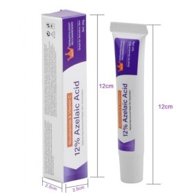 2 Pièces Sérum Acide Azélaïque 12%, Crème Visage Anti Acné et Anti Rougeurs, Azelaic Acid Serum, Éclaircissant, pour Tous Typ