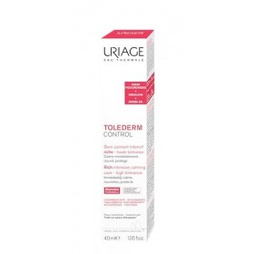 Uriage Tolederm Crème Apaisante Visage Riche - Peau Intolérante, Sensible, Sèche - Apaise, Nourrit, Hydrate - Formule Minimal