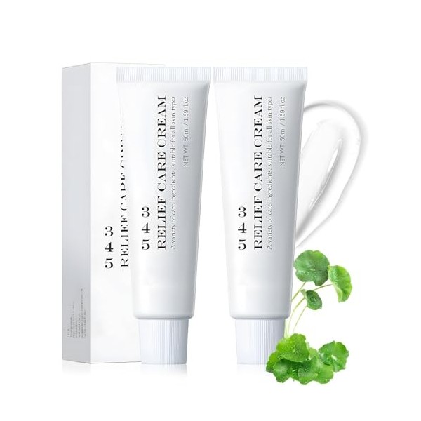 345 Relief Cream, 345 Crème Visage Hydratante, Moisturizer Face Creme 345, Hydrate et Apaise, Répare la Barrière Cutanée, Con
