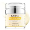 OUKEYA Crème Cou au Collagène et Peptides, Crème Anti-Rides Raffermissante et Hydratante pour Cou et Décolleté, améliore l’él...