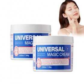 Lot de 2 crèmes universelles magiques pour le visage - 80 g chacune - Répare les peaux sèches - Apaise les irritations pour u