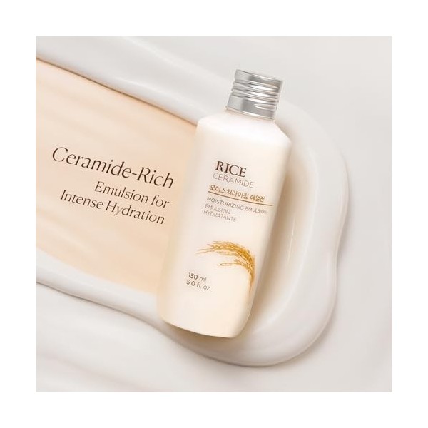 The Face Shop Emulsion Visage Hydra-ECLAT-Purifiante au Riz Rice Ceramide Moisture Emulsion 150ml