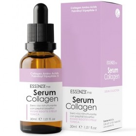Essenze – Sérum Visage au Collagène Hydrolisé avec Peptides Bioactifs – Anti-rides hydratant, raffermissant, anti-âge – Convi