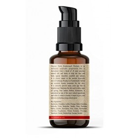 Organic Netra Ayurvedic Kumkumadi Tailam, Face Oil for Glowing Skin Enriched with Pure Kashmiri Saffron & Goat Milk Reduces P