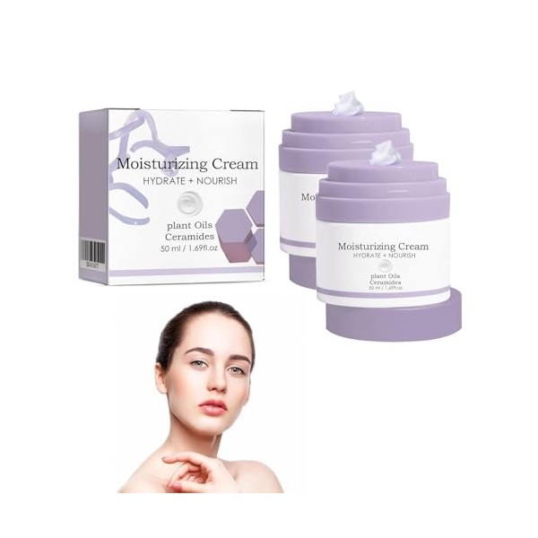Grgowe 2PC Polypeptide Cream,Elephant Lala Retro Whipped Cream,Elephant Crème hydratante pour le visage aux polypeptides dél ...