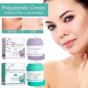 Grgowe 2PC Polypeptide Cream,Elephant Lala Retro Whipped Cream,Elephant Crème hydratante pour le visage aux polypeptides dél ...