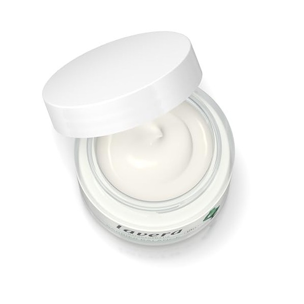 lavera Barrier Balance Crème de jour sans alcool Sans parfum Hydratant et régénérant Renforce la barrière cutanée Prébiotique