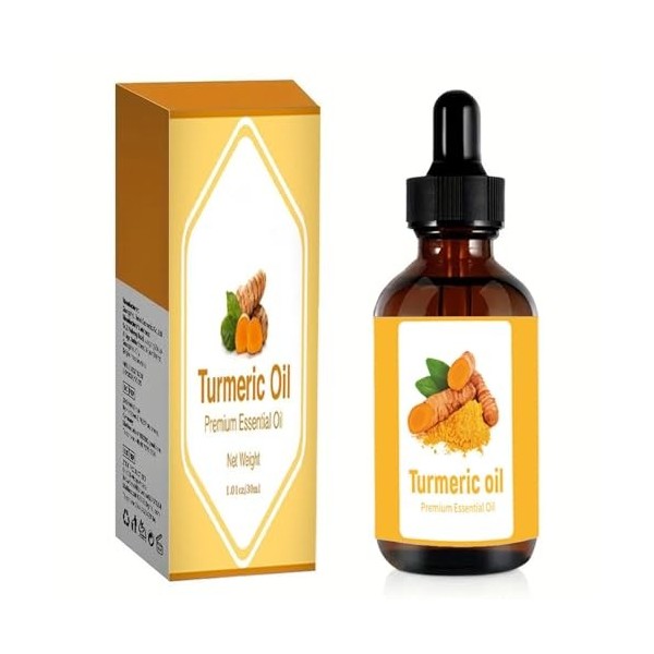 Turmeric Essential Oil For Face, Body Premium Essential Oil, Turmeric Savon, Set Hydratante Curcuma, Curcuma SéRum Correcteur...