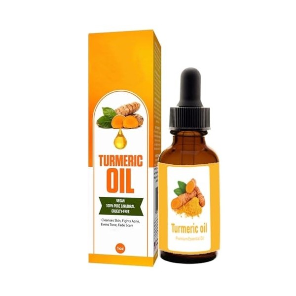 Turmeric Essential Oil For Face, Body Premium Essential Oil, Turmeric Savon, Set Hydratante Curcuma, Curcuma SéRum Correcteur...