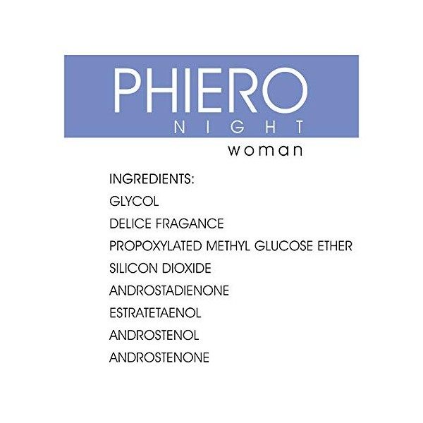 Phéromones - 3 Phiero Night Woman: Parfum aux phéromones pour femme en format roll-on