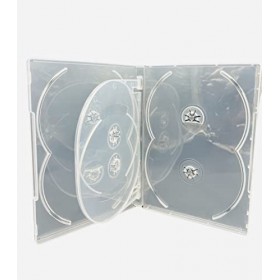 5 X Dragon Trading CD DVD/BLU Ray 14mm Clair DVD 6 Pistes Boîtier pour 6 Disques…
