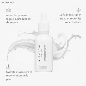 NUTRIDOME Sérum pour le visage - Niacinamide & Zinc PCA Sérum avec Aloe Vera, Squalane, Vitamine B3 & E - Contre lacné, les ...