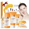 HASAIKA® Coffret de soins à la Vitamine C, Avec Sérum À La Vitamine C, Crème Hydratante à la Vitamine C, Ensemble Hydratant A...