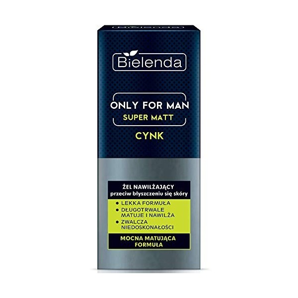 Moisturizing Anti-Shine Super Mat Face Gel For Men 50ml