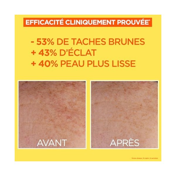 Garnier Vitamine C Anti-UV Quotidien Invisible SPF 50-40ml Crème Jour et Nuit