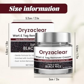 Encuryna OryzaClear Crème à lextrait de riz noir, 50 ml, crème de renouvellement double action, crème à essence de son de ri