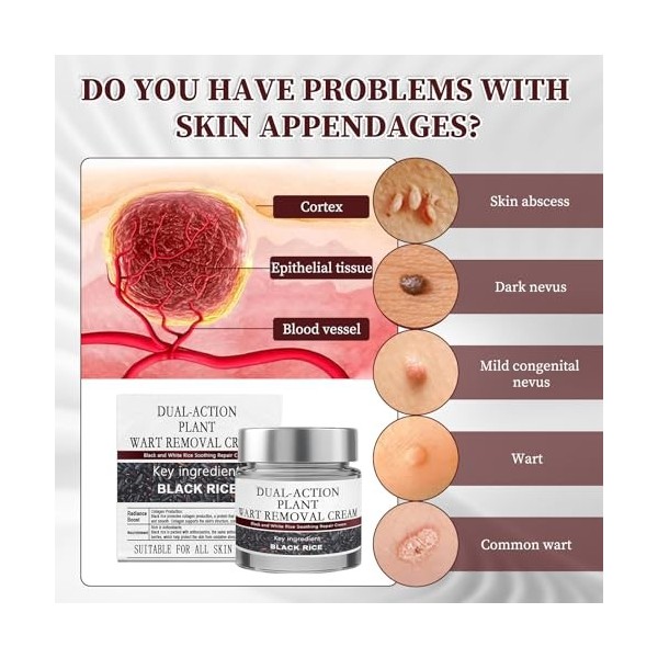 KeraErase Lot de 2 crèmes régénératrices double action KeraErase - Crème de réparation naturelle pour la peau - Formule végét