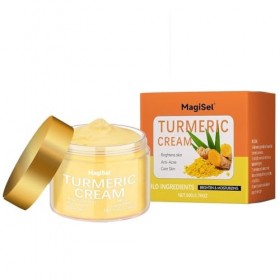 Crème Visage Au Curcuma, Crème Éclaircissante Au Curcumas, Crèmes Anti-rides Curcuma, Nourrissant Et Légèrement Hydratant, Ré