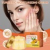 Crème Visage Au Curcuma, Crème Éclaircissante Au Curcumas, Crèmes Anti-rides Curcuma, Nourrissant Et Légèrement Hydratant, Ré