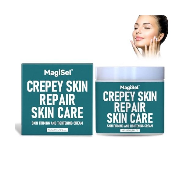 Crème Raffermissante, Crème Hydratant, Multi Usages Visage, Adaptée au Visage, Corps et Mains, Nourrit 48h et Ravive lÉclat,