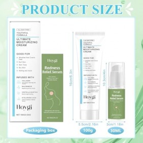 2 Pièces Centella Asiatica Creme,Centella Asiatica Serum,Sérum Visage,Crème Hydratante Visage,Apaise les Peaux Sensibles, leu